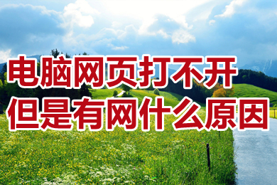 电脑网页打不开但是有网什么原因(电脑网页打不开但是有网的原因及解决办法