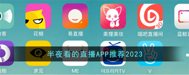 半夜看的直播APP推荐2023(适合半夜看的直播软件下载)