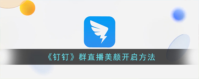 钉钉群直播怎么开美颜(钉钉群直播美颜开启方法)