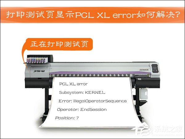 HP激光打印机打印测试页显示PCL XL error怎么解决？