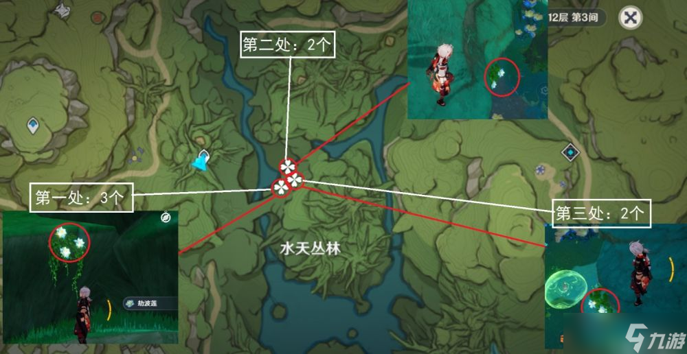 原神3.1须弥特产劫波莲怎么快速获得-劫波莲速刷位置路线攻略