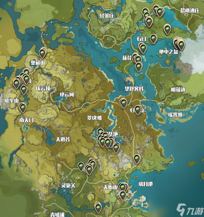 原神莲蓬在哪?2022莲蓬地图采集路线图