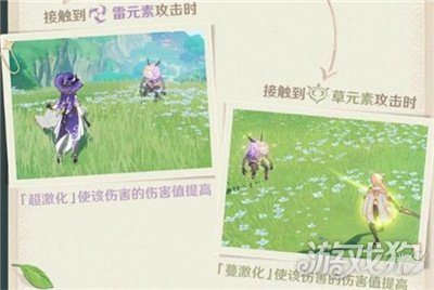 原神草系元素反应效果分享(原激化绽放反应)