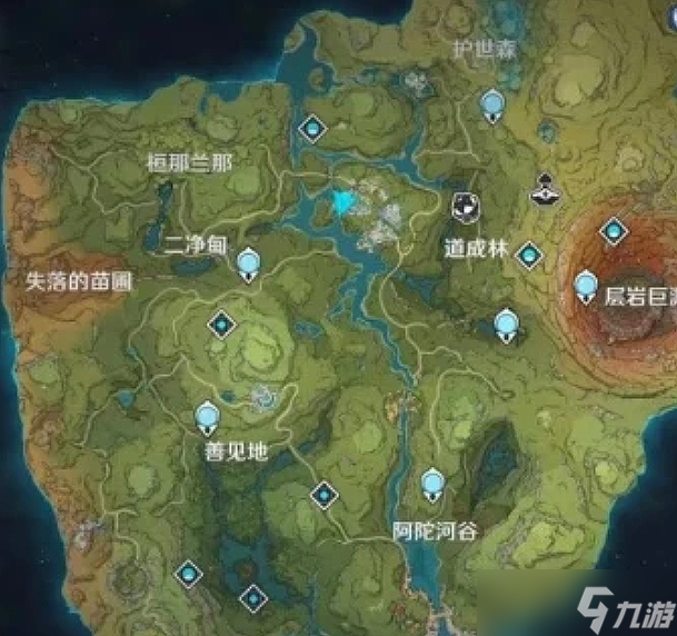 《原神》地图全貌七国分享