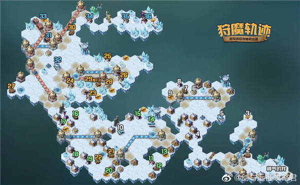 剑与远征狩魔轨迹攻略路线图(狩魔轨迹怎么打)