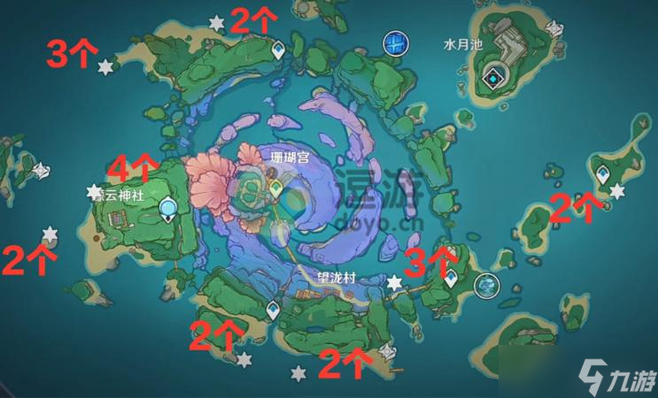 《原神》2.8海灵芝最新采集点分布图 海灵芝采集点分布在哪？