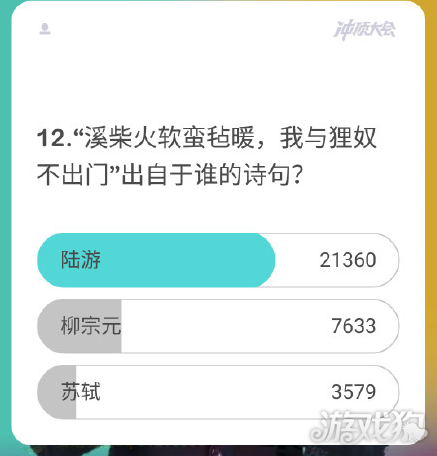 “溪柴火软蛮毡暖，我与狸奴不出门”出自谁的诗句