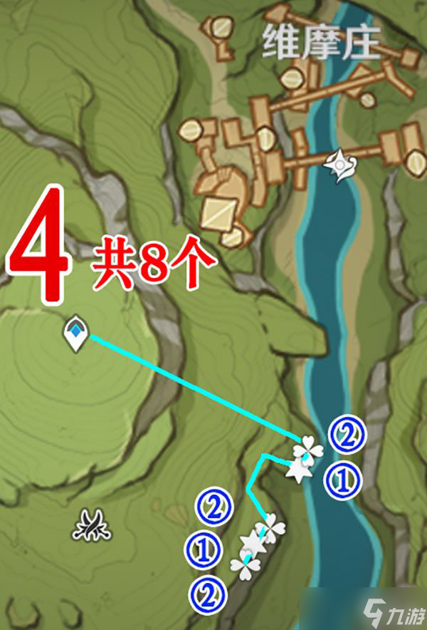 《原神》劫波莲采集路线