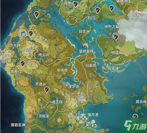 原神璃月地灵龛分布在哪里(原神璃月地灵龛分布图)