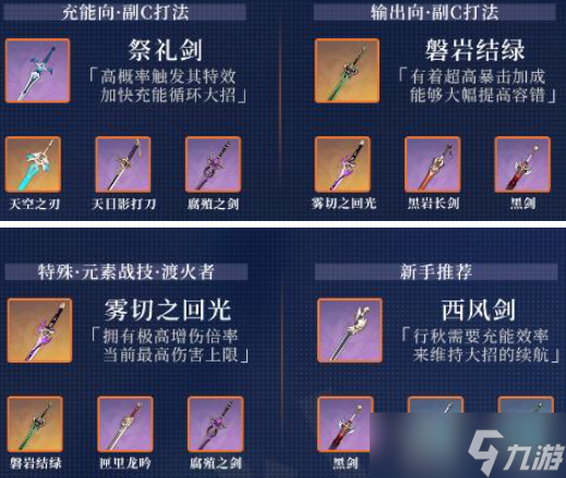 原神行秋圣遗物及武器搭配2023攻略
