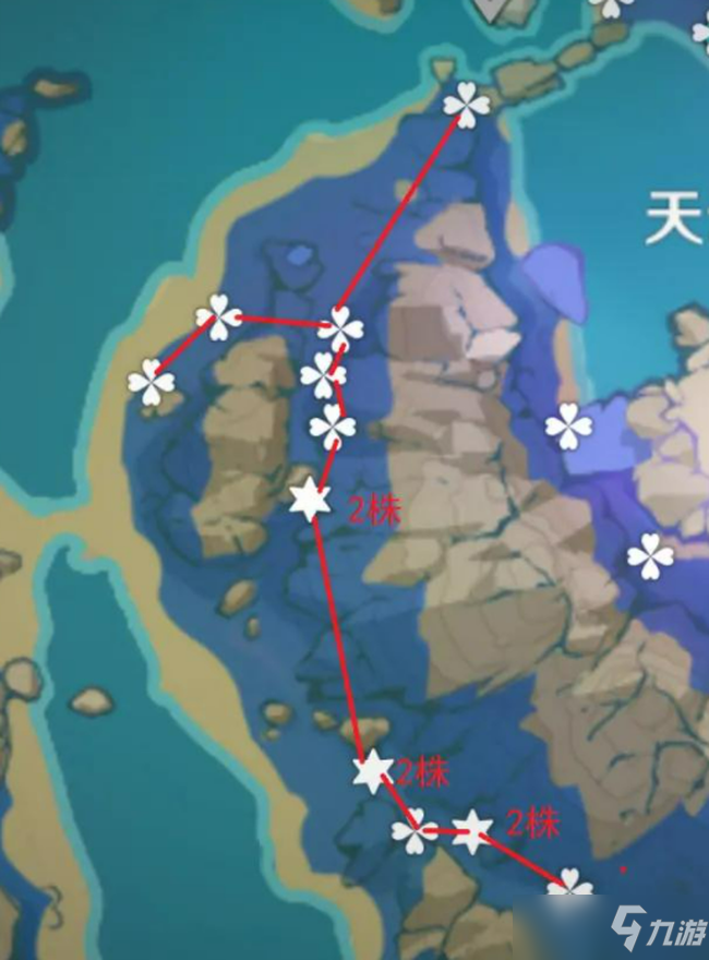 原神天云草实分布位置及采集路线推荐攻略