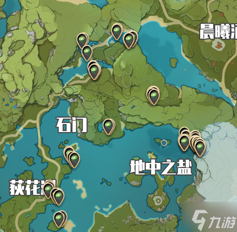 《原神》莲蓬采集位置 莲蓬分布