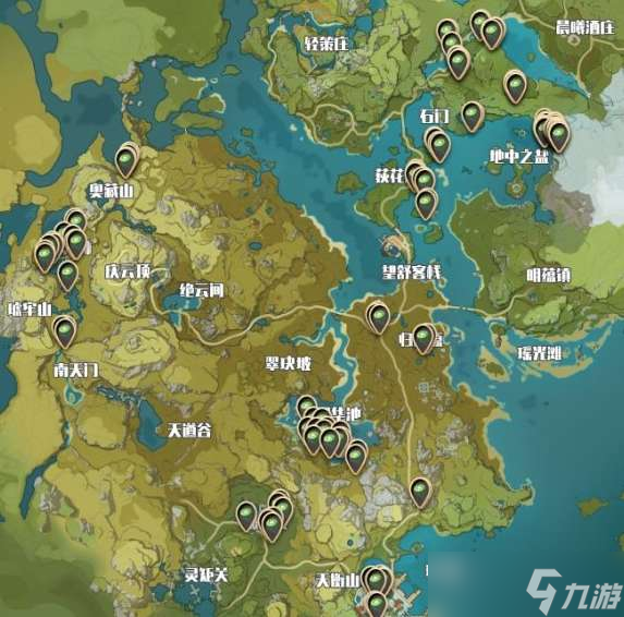 《原神》莲蓬获取位置