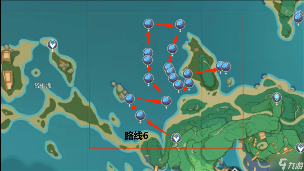 原神海灵芝采集路线图分享 稻妻海灵芝位置大全