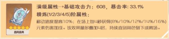 原神凝光圣遗物及武器搭配