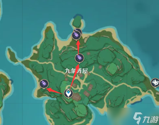 原神最全鬼兜虫采集路线