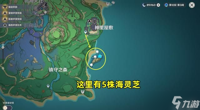 原神2.8海灵芝采集点路线图汇总2022