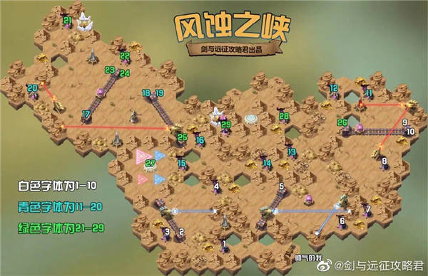剑与远征风蚀之峡攻略路线图(风蚀之峡怎么打)