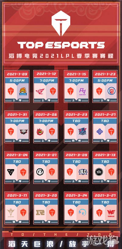 lpl2021春季赛赛程(各站队对战时间盘点)