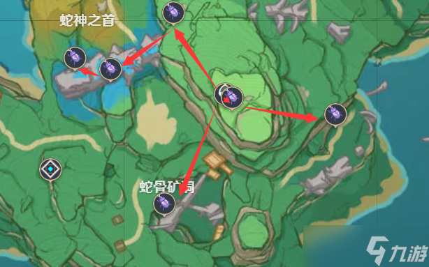 原神最全鬼兜虫采集路线