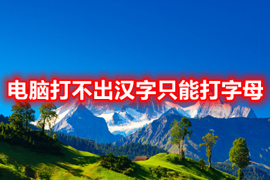 电脑打不出汉字只能打字母(电脑不能打汉字怎么恢复正常)
