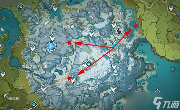 《原神》龙脊雪山三个匣子在什么地方