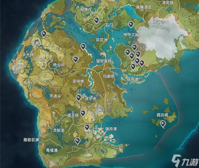 原神夜泊石在哪?(夜泊石采集地点及分布图)