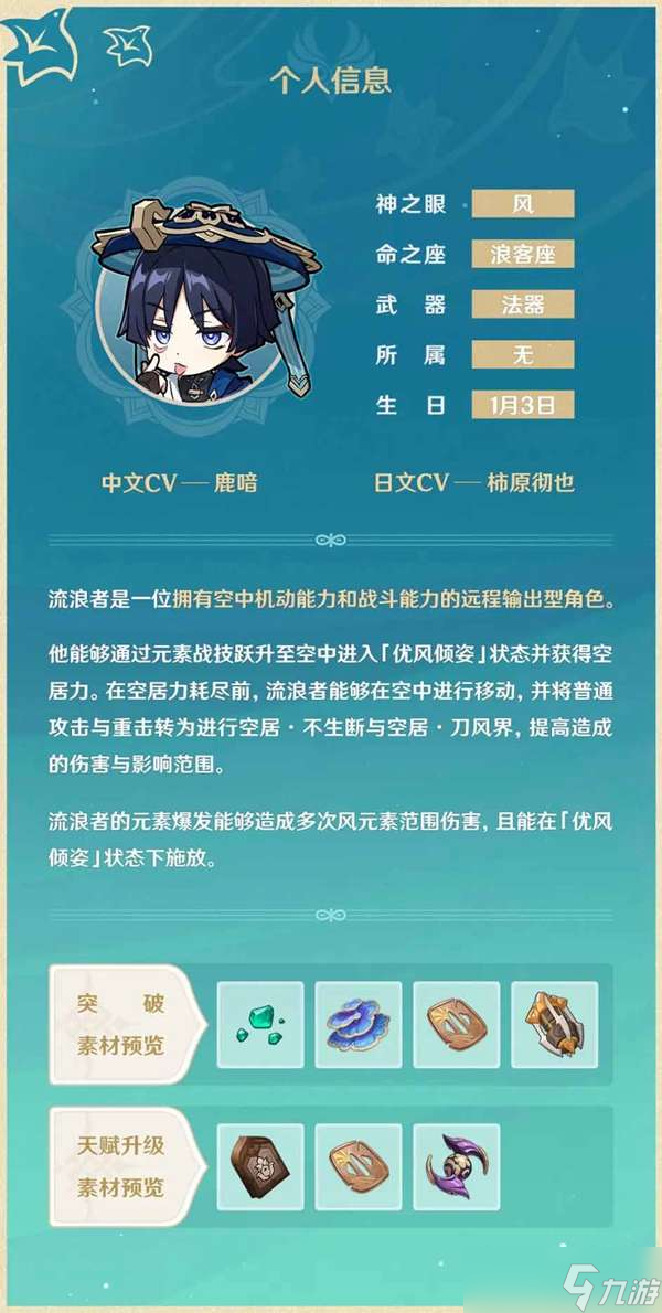 原神散兵突破材料