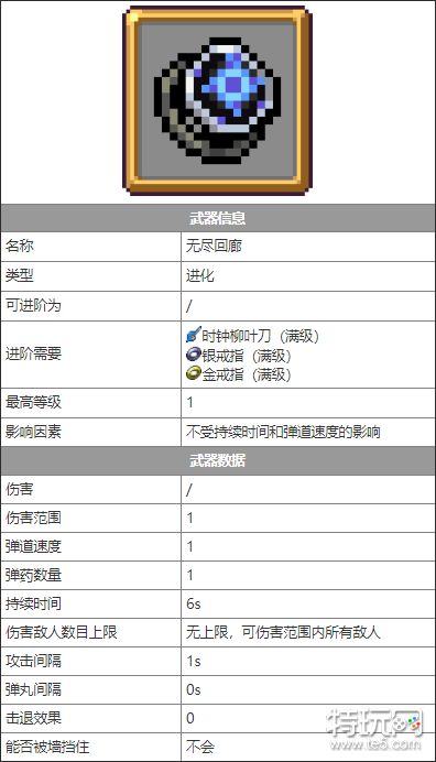 吸血鬼幸存者武器无尽回廊介绍