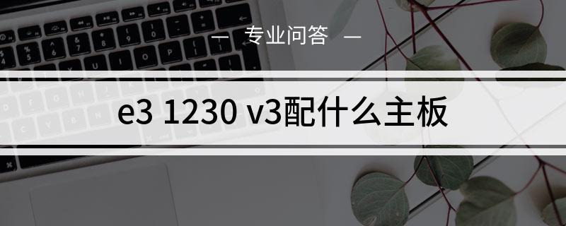 e31230v3配什么主板?