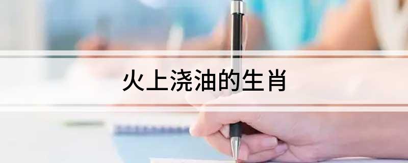 火上浇油的生肖