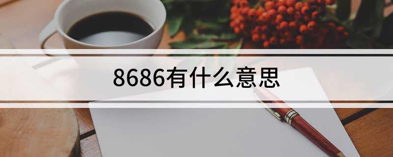 8686有什么意思?