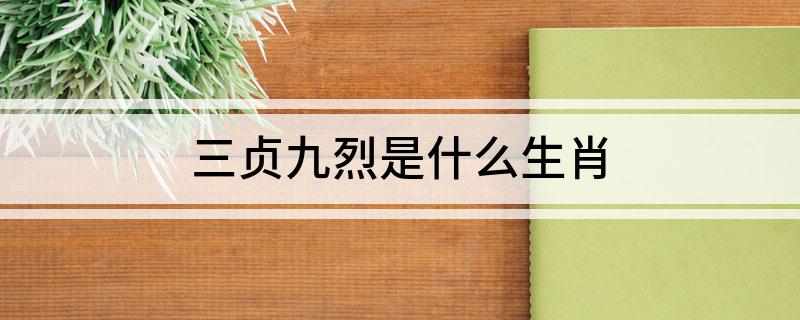 三贞九烈是什么生肖?
