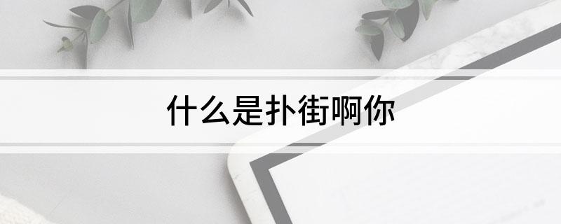 什么是扑街啊你?