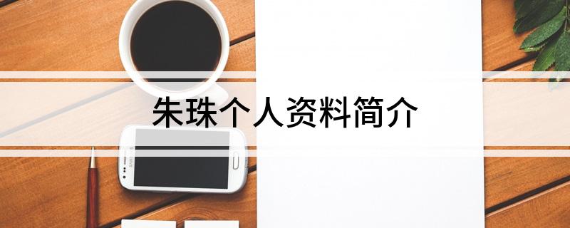 朱珠个人资料简介