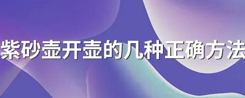 这三种方法最常用_紫砂壶开壶的几种正确方法