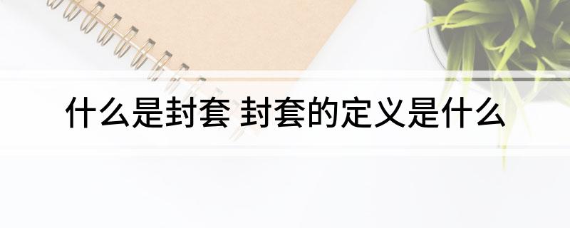 什么是封套(封套的定义是什么)?