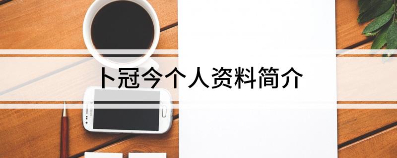 卜冠今个人资料简介