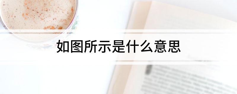 如图所示是什么意思?
