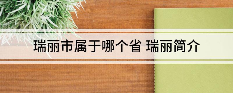 瑞丽市属于哪个省(瑞丽简介)