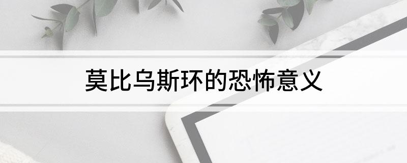 莫比乌斯环的恐怖意义