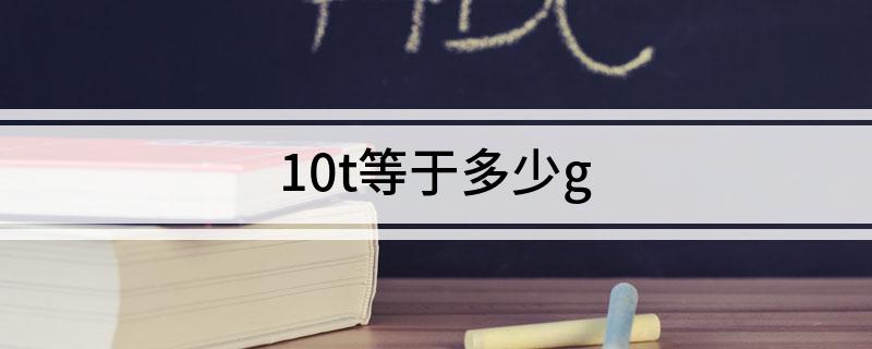 10t等于多少g?