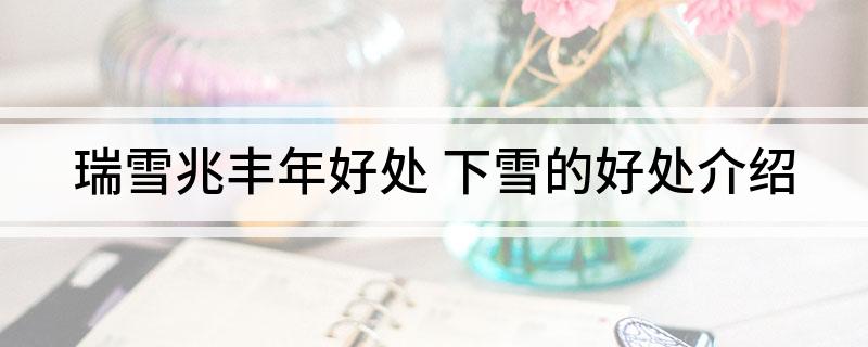 瑞雪兆丰年好处(下雪的好处介绍)