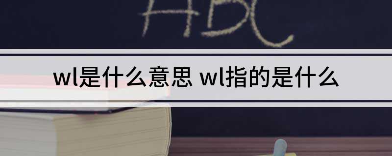 wl是什么意思(wl指的是什么)?