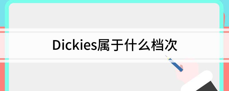 Dickies属于什么档次?