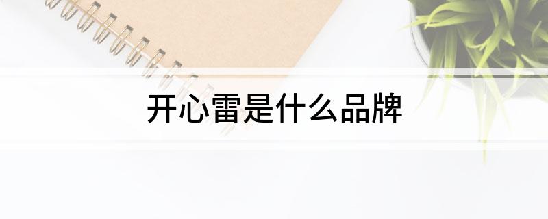 开心雷是什么品牌?