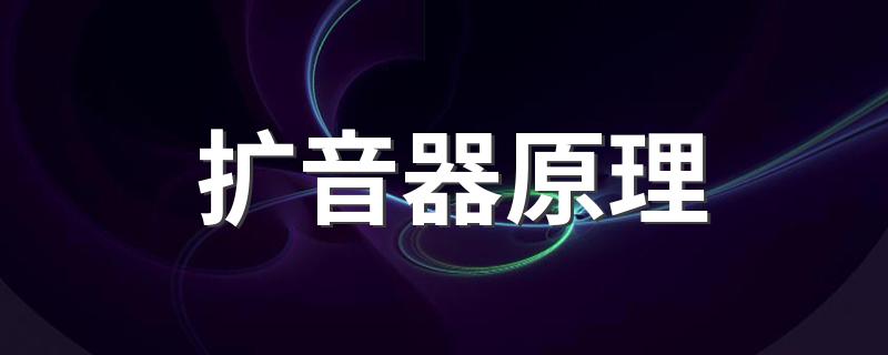 扩音器的工作原理是什么_扩音器原理