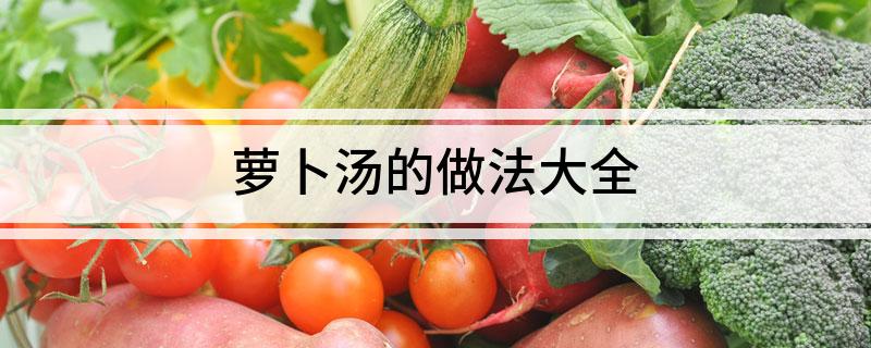 萝卜汤的做法大全