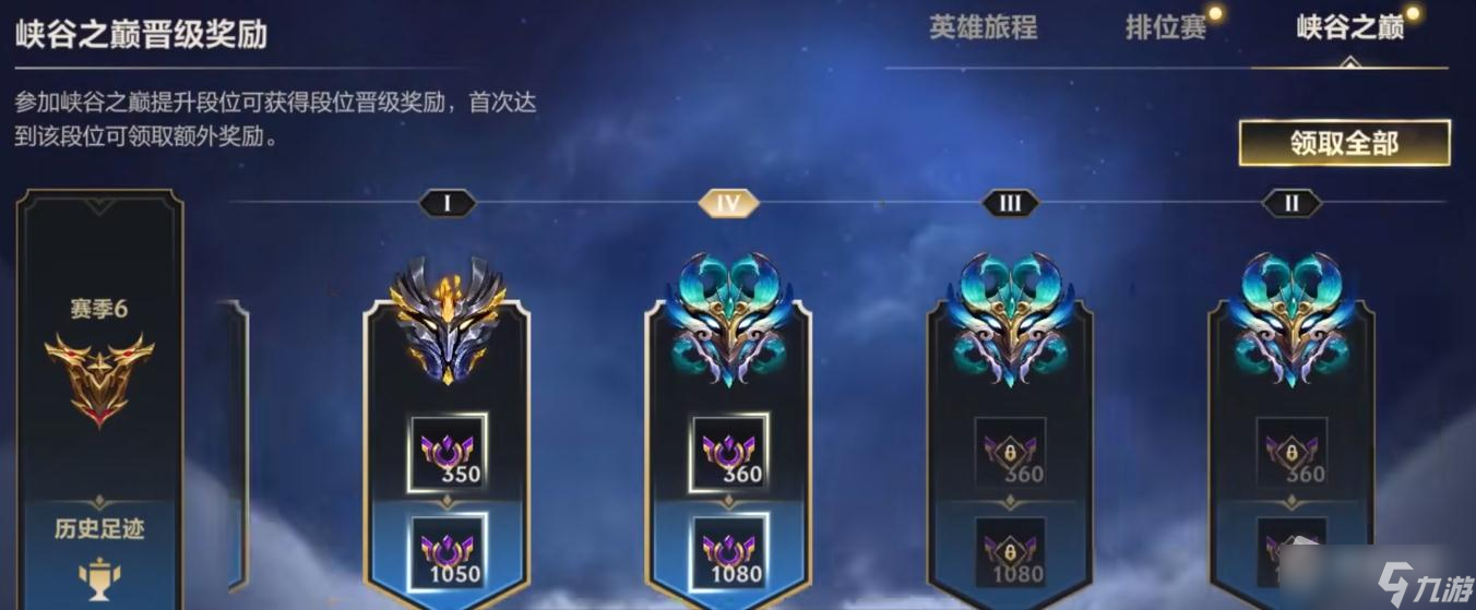 《LOL手游》S6赛季晋级奖励介绍
