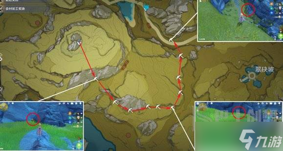 原神石珀采集地点 原神石珀采集路线图